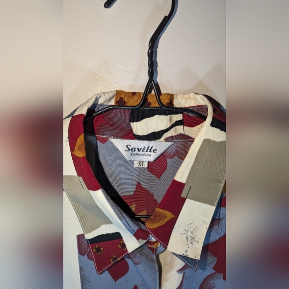 Vintage Multi-print Button Up Shirt Western Style - Picture 2 of 7